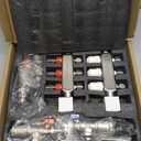 3-Branch Radiant Heat Manifold,Stainless Steel PEX Manifold with Compatible Outlets for Hydronic Radiant Floor Heating (1/2" Adapters included)
