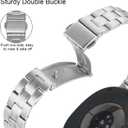 Stainless Steel Bands Compatible with Samsung Galaxy Watch 8 40mm/44mm Classic 46mm Women Slim Metal Replacement Wristbands
