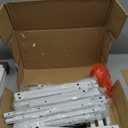 Simple Trending Over The Toilet Storage Rack with Toilet Paper Holder, Heavy Duty Metal 3 Tier Bathroom Organizer Shelf with 3 Hooks, White