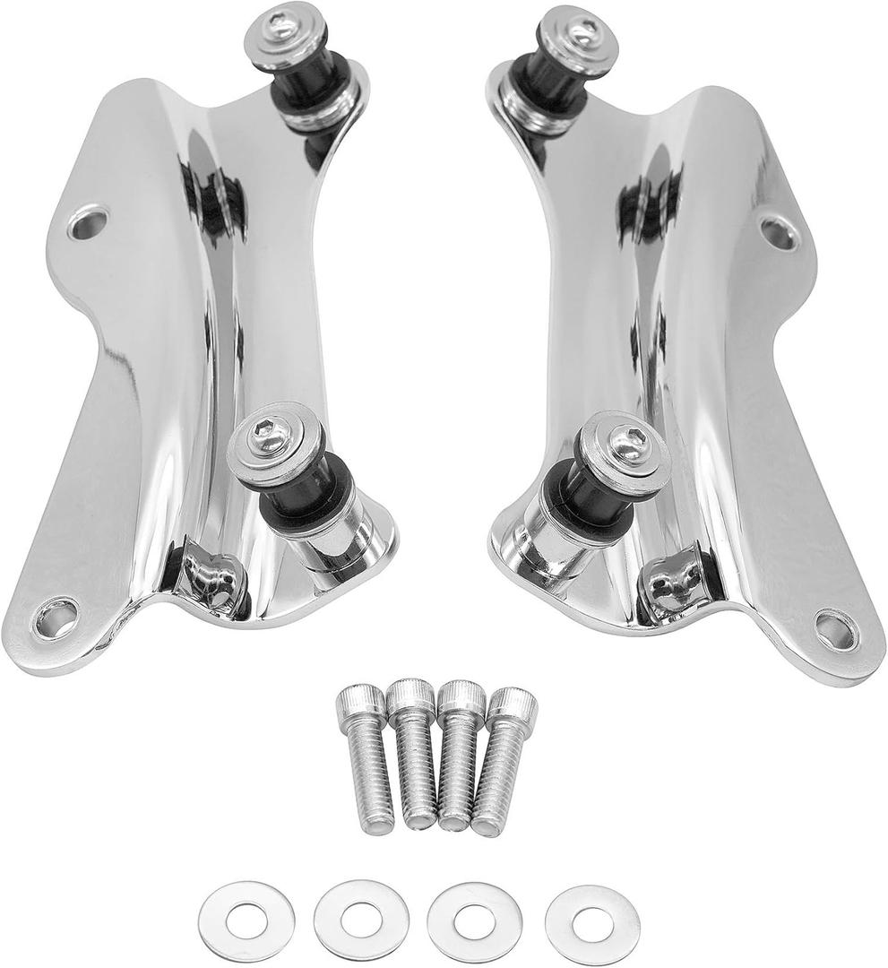 4 Point Docking Hardware Kit for Harley Touring Street Glide Electra Glide Road Glide 2014-2025 (Chrome)
