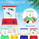 Gejoy 4 Pieces Water Games Handheld for Kid Waterful Ring Toss Handheld Game Water Toys Mini Retro Pastime Car Toys Fidget Autism for Children's Day Boys Girls Birthday Goodie Bags(Modern Style)