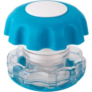EZY DOSE Crush Pill, Vitamins, Tablets, Crusher and Grinder with Storage Compartment, Kids, Pets, Elderly, Effortlessly Crushes Medications into Fine Powder, Easy-to-Use Design, Blue, BPA Free (Small)