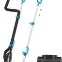 Brushless Pond Vacuum, Handheld Sludge Cleaner with Two Nozzles | Portable tank-free cleaner with ceramic shaft, low-vibration motor, ergonomic handle, and narrow and wide suction nozzles