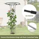 Trellis for Climbing Plants Outdoor - 69"(H), Expandable and Rust-Proof Metal Plant Support, Easy Installation, Garden Trellis for Potted Roses, Vines, Jasmine(1 Pack)