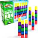 Marble Genius Tubes, 30pcs Marble Run Accessory Set for Kids Ages 4+, Fun Building & Learning Educational Construction Add-on Kit for Teens STEM