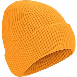 ZOORON 1&2 Unisex Thick Knitted Beanie for Men Women Cuffed Plain Hat Winter Slouchy Ski Beanies