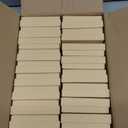 MESHA Jewelry Gift Boxes, 3.5x3.5x1 Inch 20 Pcs Matte Small Gift Box with Lids, Small Cardboard Jewelry Boxes with Cotton Filled and Lids, JewelryBox Bulk for Festive Day Brown