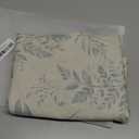 ECOCOTT Pillowcase Boby Size with Green Botanical Plant Leaves Pattern Pillow Cases Set, 1 pcs 100% Cotton Pillow Covers & Envelope Closure (Boby, 20"x54") (Cream)