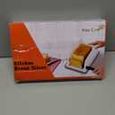 New Upgrade Bread Slicer for Homemade Bread, Bread Slicing Guide Adjustable Width, Foldable and Compact Cutting Guide with Crumb Tray, Suitability for Homemade Bread, Bagels, Cakes