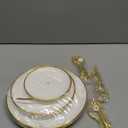 Goaste 3 Pack Tiered Cupcake Stand, Plastic Cupcake Stand Tower, 3 Tier Round Shape Dessert Serving Tray, White Cookie Candy Buffet Stand for Tea Party, Baby Shower, Wedding, Birthday, Christmas