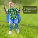 SELEWARE Heavy Duty Swing Seat for Adults Kids Tree Swing with Weather Proof Ropes Swing Set Accessories for Backyard Patio Garden Playground, Height Adjustable Blue