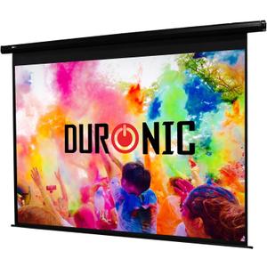 Duronic 102'' HD Home Theatre/Cinema/Office Projector Screen Widescreen Matte White Screen - Electric Motorised switch control, 102''