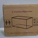 Ultra Clear Glass Aquarium Thickened Large Fish Tank -Suitable for High-end Fish Enthusiasts (5.5 Gallon, Tank)