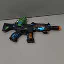 Dinosaur Light Up Toy Gun with Sound Effects, Noise-Making Gun Toys for Kids Indoor/Outdoor Play & Halloween Costume, Christmas Birthday Dinosaur Gifts for 3 4 5 6 7 Year Old Boys Toddlers (Black-green)