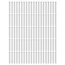 uxcell 100Pcs 3mm x 28mm Dowel Pins, 304 Stainless Steel Cylindrical Shelves Support Pegs Locating Pin Shelf Fasten Elements for Bookshelf Cabinet Furniture Component (GB119), Silver