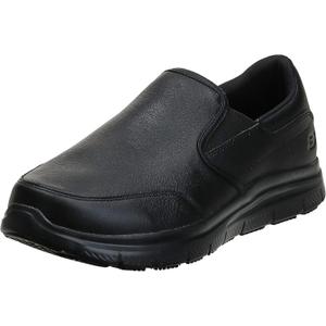 Skechers Men's Bronwood (7, Black Leather)