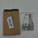 Uxcell 5pcs Double-Ended Stud Screws, M8x120mm 304 Stainless Steel Dual Threaded Rod Bolts with Nuts and Flat & Lock Washers Double-End Threaded Stud Screw Bolt for House Maintenance