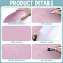 2 x Newtay 24 Pack 10 Inch Dry Erase Dots for Classroom Tables Dry Erase Circles Colorful Removable Board Marker Wall Sticker Decal Spot Set for Student Tables Desk School Teacher Supplies(Warm Color)