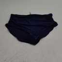 Tempt Me Women High Waisted Bikini Bottom Retro Ruched Swim Bottom Shirred Tankinis Brief (XX-Large, Navy Blue)