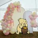 Macaron Pink Yellow and Sand White Balloons