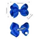 CLLOT 40PCS 4.5 Inch Hair Bows for Girls Grosgrain Ribbon Toddler Hair Accessories with Alligator Clips for Baby Girls Toddlers Kids in Pairs