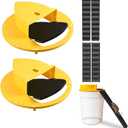 Mouse Bucket Trap, Auto-Reset Bucket Lid Mouse Trap, 5-Gallon Compatible, Efficient for Mouse Rat Control Indoor and Outdoor(2Packs)