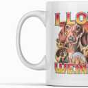 I Love Weiners Mug, Funny Sausage Dog Coffee Mug, Gifts for Dog Lovers Women, Men Dachshund Mug - 11 Oz Ceramic Mug.