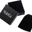 RUBYCA Round Crackle Druk Czech Crystal Pressed Glass Beads for Jewelry Making 10mm Strand (Blue)