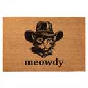 Funny Coir Doormat No Se Aceptan Visitas Sin Chisme Welcome Front Porch Decor for The Entrance Way Personalized Rugs With Heavy-Duty PVC Backing Non Slip Outdoor 23.6 x 15.7 Inch
