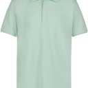 Calvin Klein Boys Short Sleeve Micro Pique Solid Polo, Button Closure, Soft & Comfortable XL