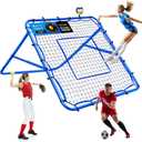 Volleyball Baseball Rebounder Net, Softball Rebounder Pitchback Net Quick Adjustments, Quick Adjustments Lacrosse Bounce Back Practice Equipment, Ideal for Outdoor Indoor and Backyard Training