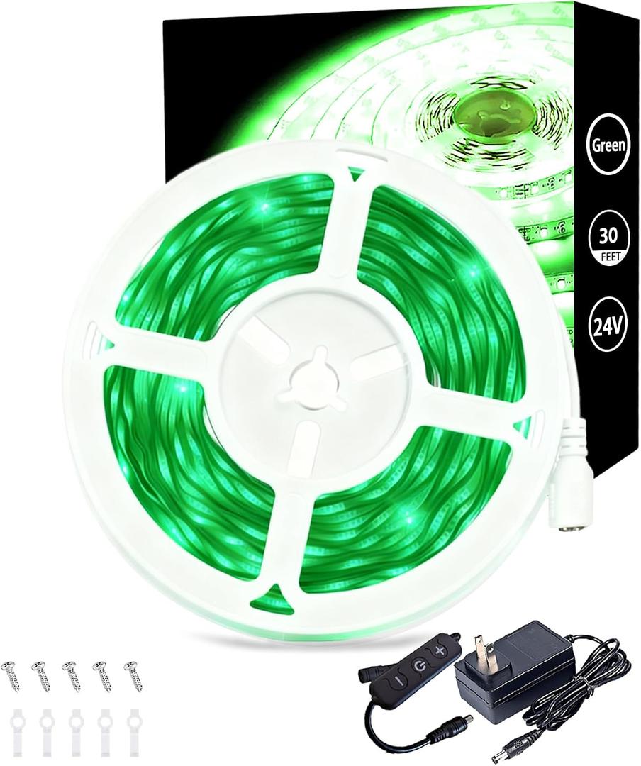 Green 30ft LED Lights Strip