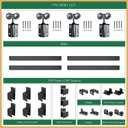 13FT Heavy Duty Exterior Double Sliding Rail Barn Door Hardware