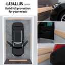 2 x GWP01 Wood Grain Garage Wall Protector Car Door Protectors, Garage Accessories, Parking Stopper for Garage, Tool-Free, Designed in Germany (6.5mm Wood Grain)