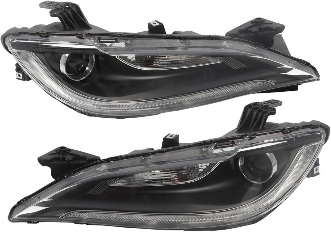 Headlights Assembly Pair Compatible with Chrysler 200 2015-2017
