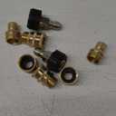 Twinkle Star Pressure Washer Adapter Set, Quick Disconnect Kit, M22 Swivel to 3/8'' Quick Connect, 3/4" to Quick Release (Brass)