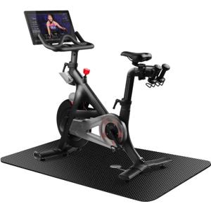 Treadmill Mat,Bike Mat Compatible with Peloton Bike Elliptical Treadmill,Folding Pad Exercise Equipment Under Exercise Trainer Pad for Stationary Indoor Spin (47.3"L x 23.6"W x 0.2"Th)