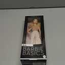 Barbie Mattel Basics Model Collector Fashion Doll 07 with Blonde Hair & White Print Pants, Universal-fit Fashions & Posable Body