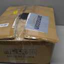 Calmootey Portable Closet Organizers, Clothing Storage, Wardrobe with 6 Shelves and Hanging Rod, Non-Woven Fabric Cover with 4 Side Pockets, Black