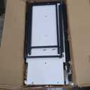 CONCETTA 49 Inch Modern L Shaped Computer Desk with Lower Storage Shelf & Side Bag, Two-Way Convertible Corner Gaming Table for Home Office, White