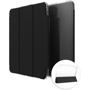 ZAGG Crystal Palace Folio iPad Pro 13" (M5)/ (M4) Case - Ultra-Slim, Drop-Proof up to 6.5ft, Crystal Clear with Scratch-Resistant Surface, Integrated Non-magnetic Foldable Stand, 56% Recycled Material