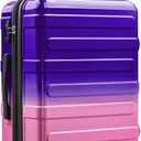 Checked 24inch Luggage with Spinner Wheels,Expandable