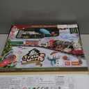 Remote Control Train Set with Steam, Lights and Sounds, Electric Toy Train for Kids Ages 4-8, Christmas Tree Train Set with 4 Cars & 14 Tracks, Year-Round Play and Room Decor