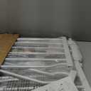 ALLAIBB Extra Wide Pressure Mount Baby Gate Auto Close White Metal Child Dog Pet Safety Gates with Walk Through for Stairs,Doorways,Kitchen and Living Room (52.76-62.2"/134-158cm)