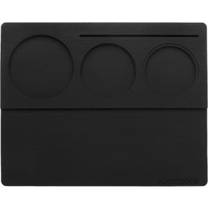Normcore Espresso Tamping Station, Espresso Tamping Mat, Coffee Tamper Mat, Espresso Accessories Tool for Baristas, Food Grade Non-Slip Silicone, 9.5 Inch x 7.5 Inch (Black)