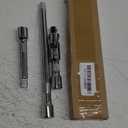 4 Piece 1/2 Inch Drive Extension Bar Set, 1/2 Inch Drive Socket Extension Set Includes 3, 5, and 10 Inch Extensions and 1/2 Inch drive Universal Joint Socket