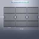 Hiorucet Grill Replacement Parts for Dyna Glo DGF493BNP, DGB494SPB, Backyard Grills BY13-101-001-12, BY14-101-001-099 and Uniflame GBC1343WP-U. Grill Grates, Heat Plates Shields for Dyna Glo 4 Burner.