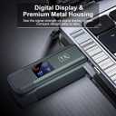 Wireless HDMI Transmitter and Receiver, TTQ Wireless HDMI Extender 4K Supported, Metal Housing, LED Display, 100FT Range, 2.4G&5G, for PC/Laptop/Camera/HDTV/Projector/TV Box, No App/Bluetooth Needed