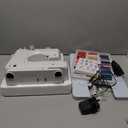 Beginner Sewing Machine for Home Crafting & Mending, 12 Multi-Function Stitches, 2-Speed Foot Pedal, Clear LED Light, 32-Color Thread Pack, Must-Have Sewing Supplies, Sewing Machine Table Fit