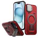 TENDLIN Protective Magnetic Case Compatible with iPhone 14 Pro Cover (Compatible with MagSafe), Red